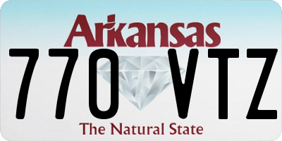 AR license plate 770VTZ