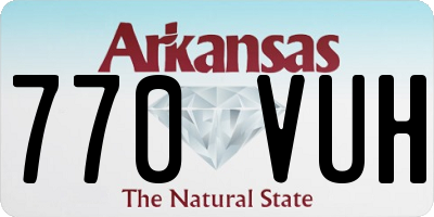 AR license plate 770VUH
