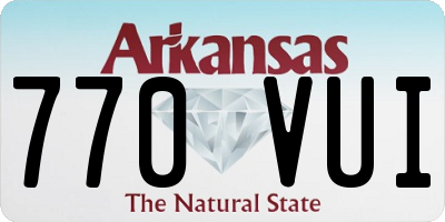 AR license plate 770VUI