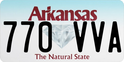 AR license plate 770VVA