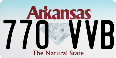 AR license plate 770VVB