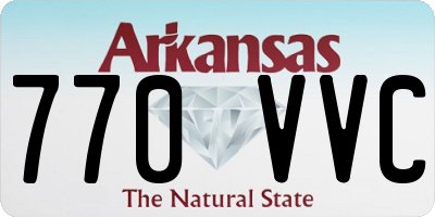 AR license plate 770VVC