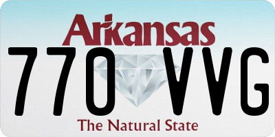 AR license plate 770VVG