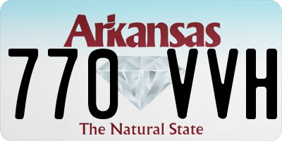 AR license plate 770VVH