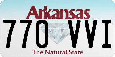 AR license plate 770VVI