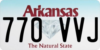 AR license plate 770VVJ