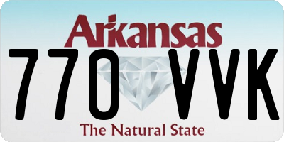 AR license plate 770VVK