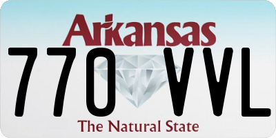 AR license plate 770VVL
