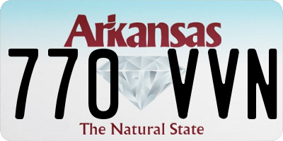 AR license plate 770VVN
