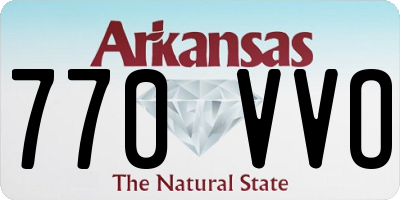 AR license plate 770VVO