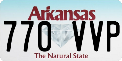 AR license plate 770VVP