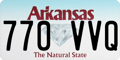 AR license plate 770VVQ