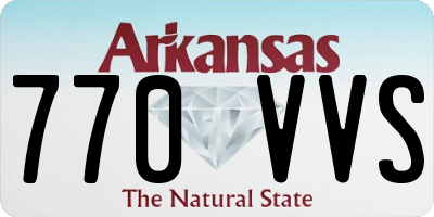 AR license plate 770VVS
