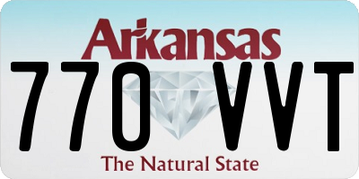 AR license plate 770VVT