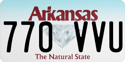 AR license plate 770VVU