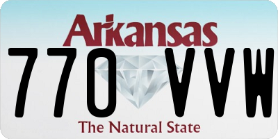 AR license plate 770VVW
