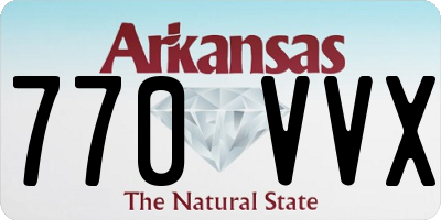 AR license plate 770VVX