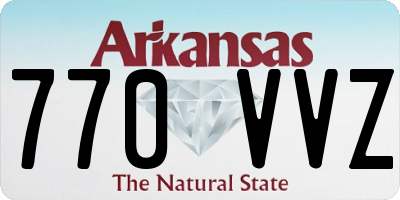 AR license plate 770VVZ