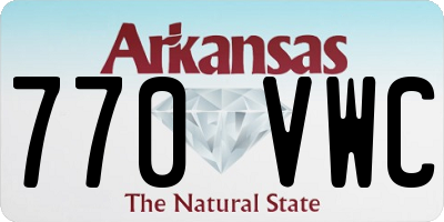 AR license plate 770VWC