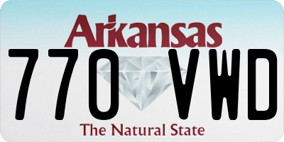 AR license plate 770VWD