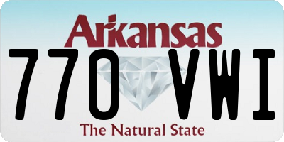 AR license plate 770VWI