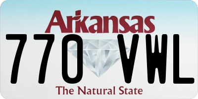 AR license plate 770VWL