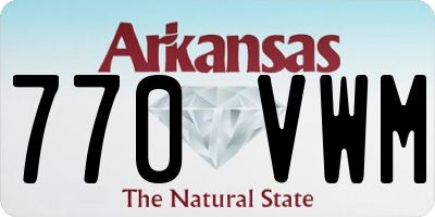 AR license plate 770VWM