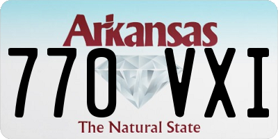 AR license plate 770VXI