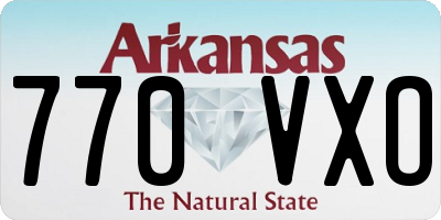 AR license plate 770VXO