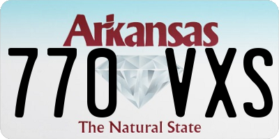 AR license plate 770VXS