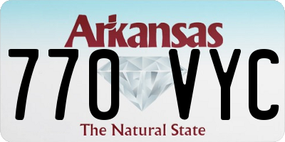 AR license plate 770VYC