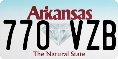 AR license plate 770VZB