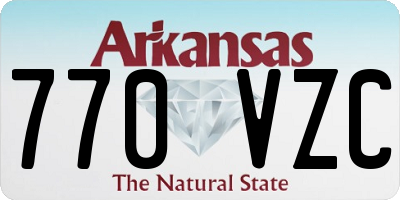 AR license plate 770VZC