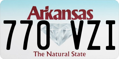 AR license plate 770VZI
