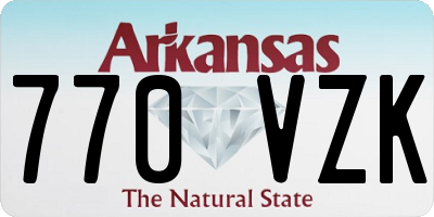 AR license plate 770VZK