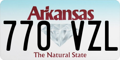 AR license plate 770VZL