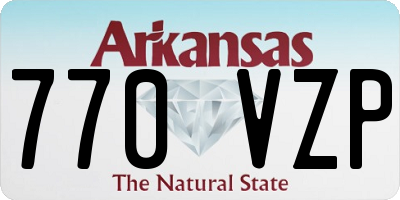 AR license plate 770VZP