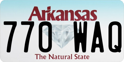 AR license plate 770WAQ