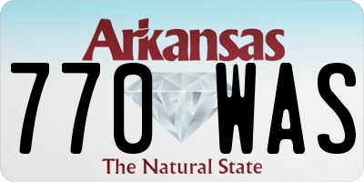 AR license plate 770WAS