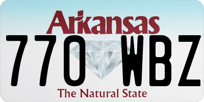 AR license plate 770WBZ