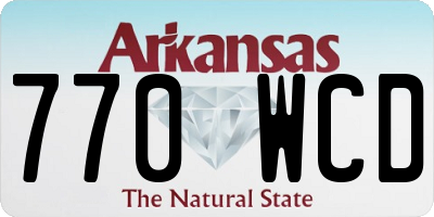 AR license plate 770WCD