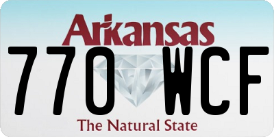 AR license plate 770WCF