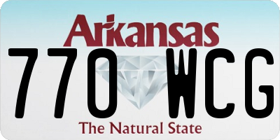 AR license plate 770WCG