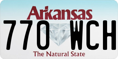 AR license plate 770WCH