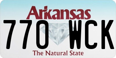 AR license plate 770WCK