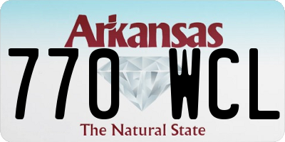 AR license plate 770WCL