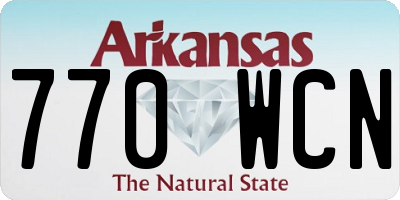 AR license plate 770WCN