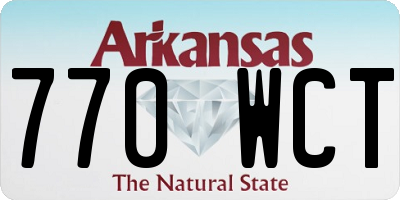 AR license plate 770WCT