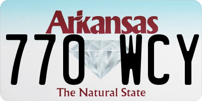AR license plate 770WCY
