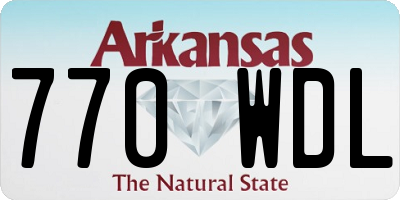 AR license plate 770WDL